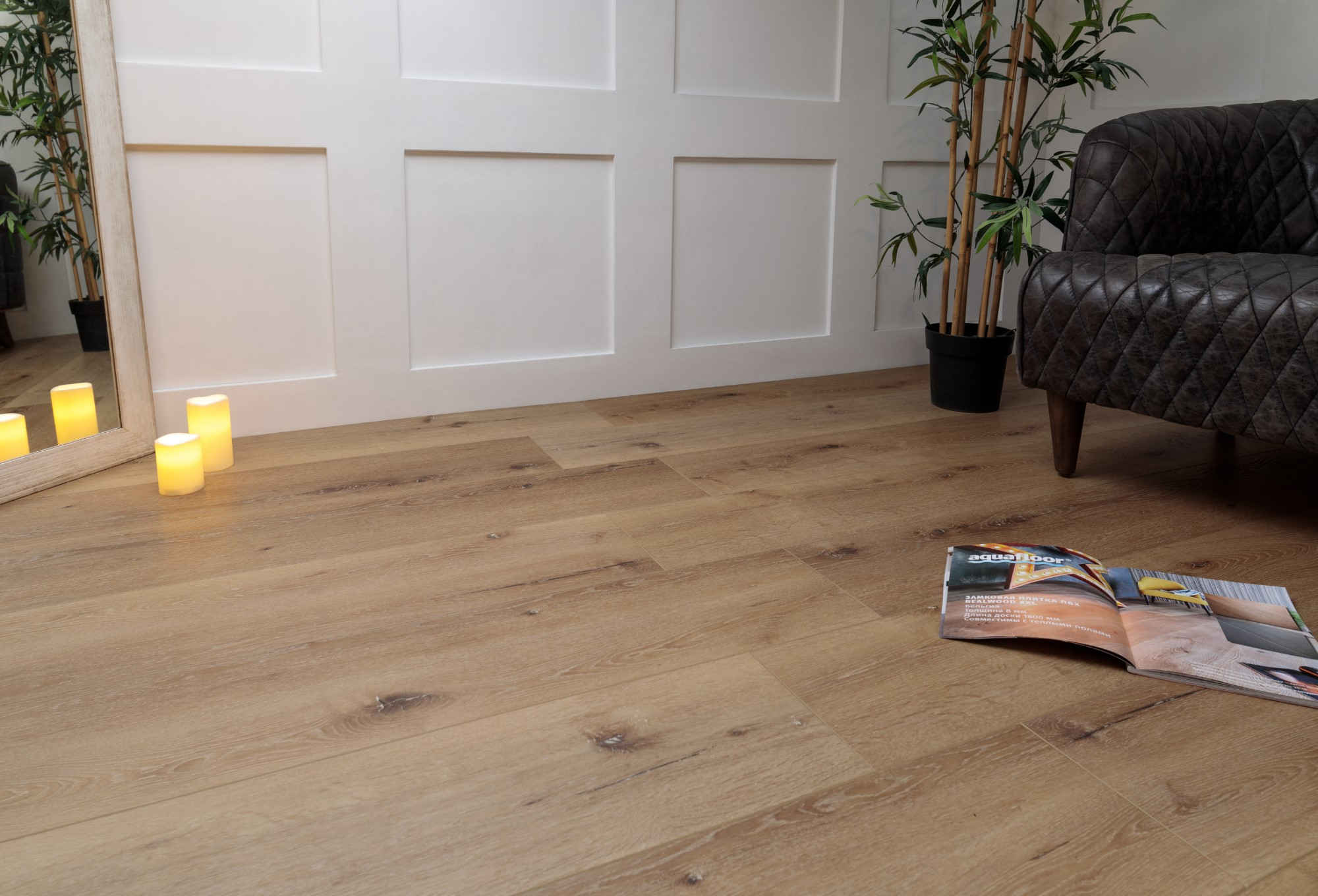 Aquafloor Realwood XL Glue - Клеевая ПВХ плитка под дерево