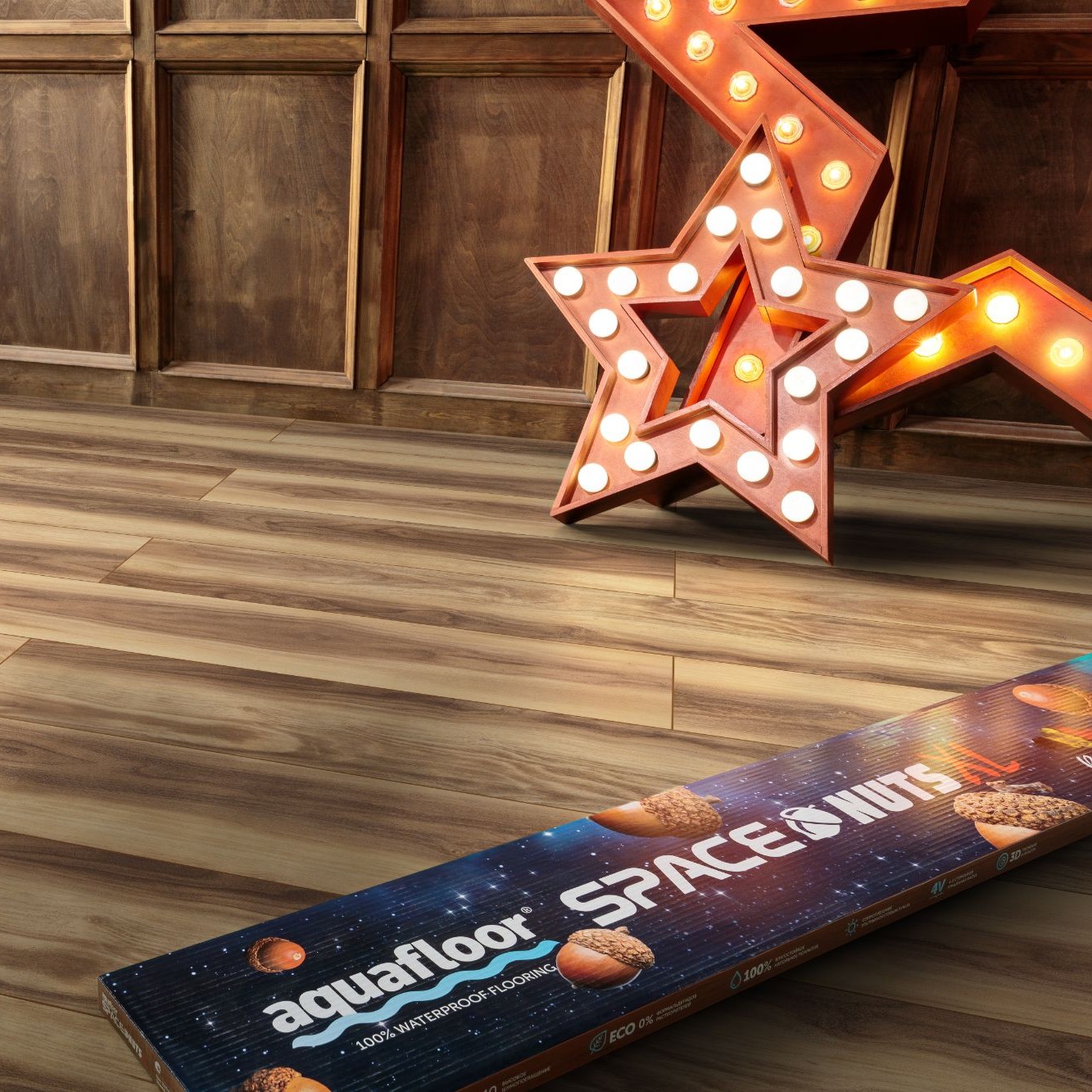 Виниловые покрытия Aquafloor Space Nuts Xl Glue 4072 