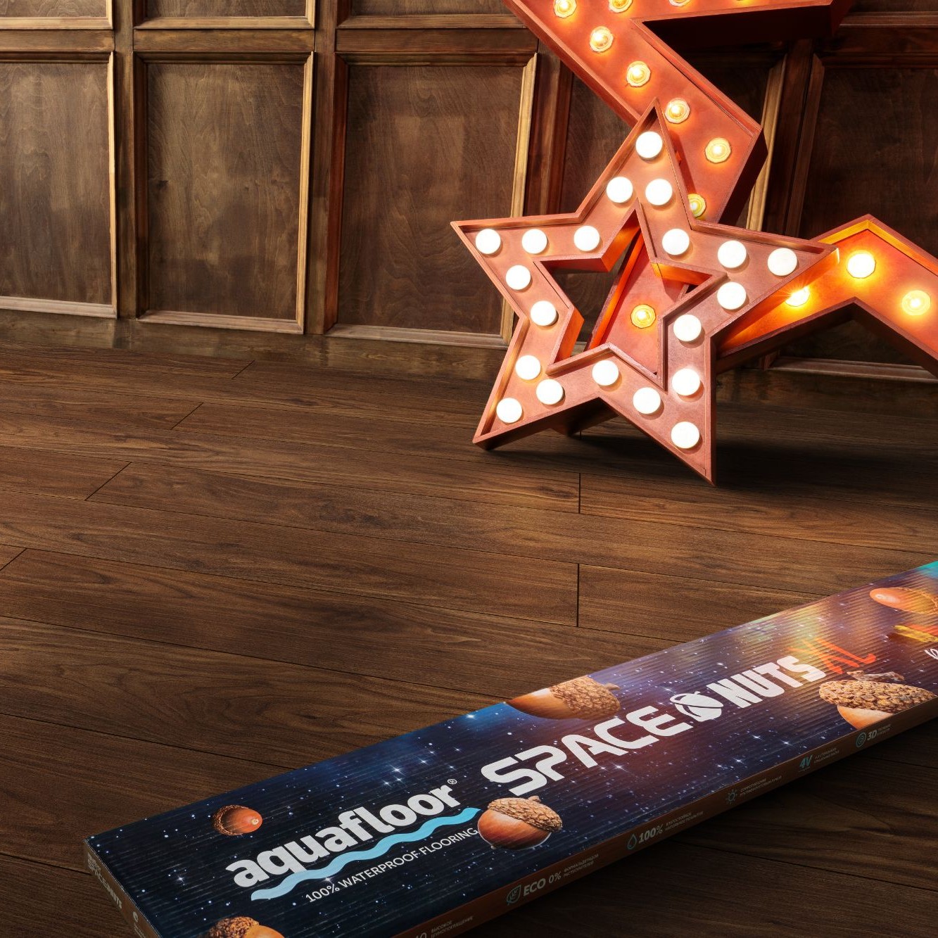 Виниловые покрытия Aquafloor Space Nuts Xl Glue 4079 