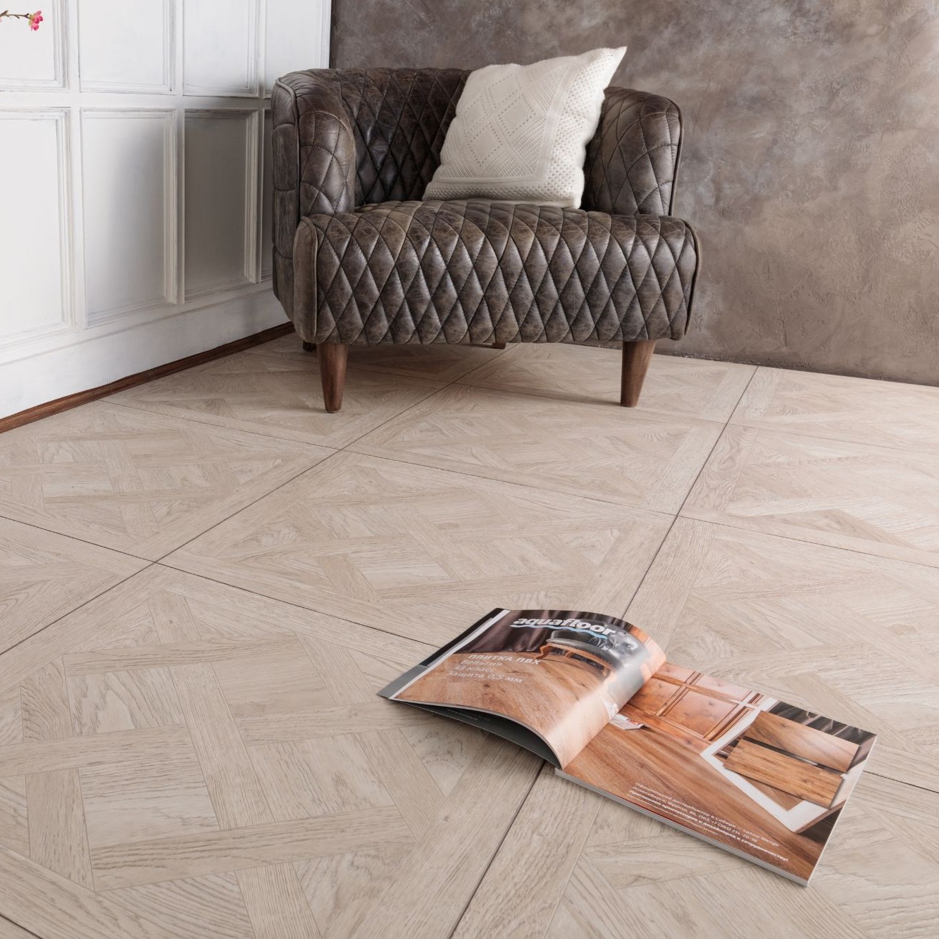 Виниловые покрытия Aquafloor Versailles Glue 7001 