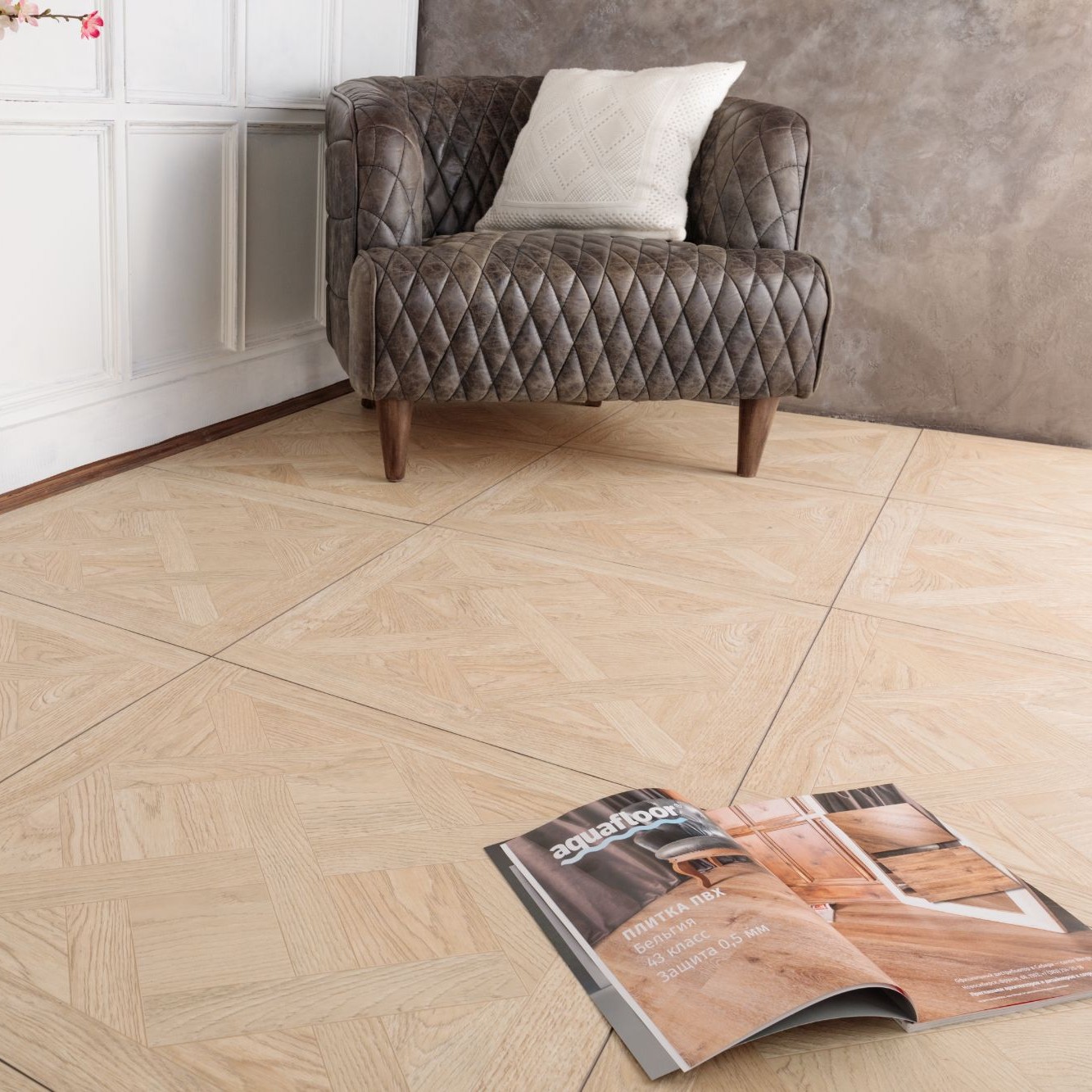 Виниловые покрытия Aquafloor Versailles Glue 7002 