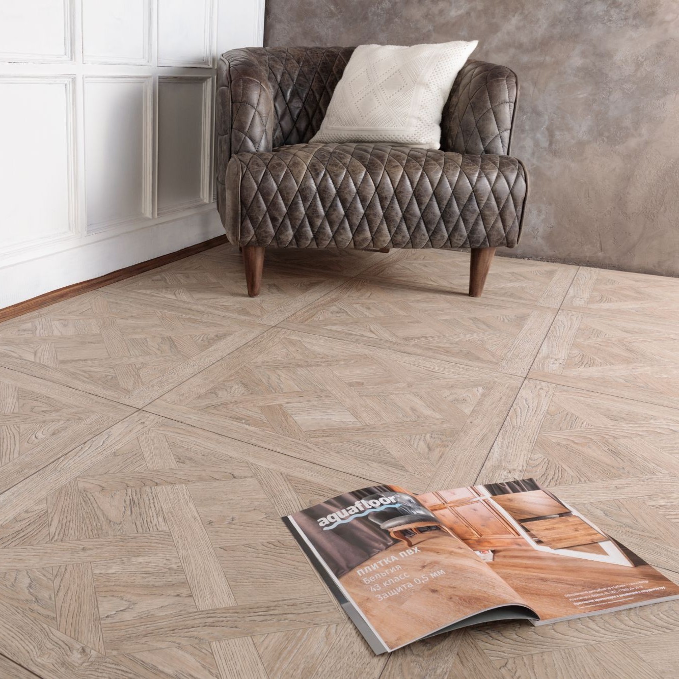 Виниловые покрытия Aquafloor Versailles Glue 7003 
