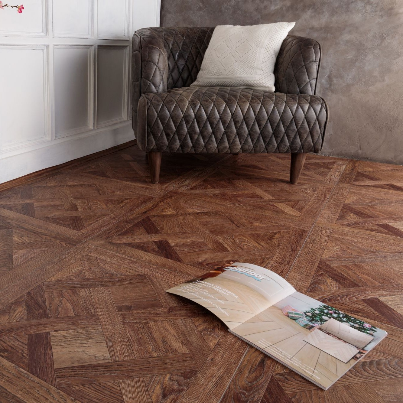 Виниловые покрытия Aquafloor Versailles Glue 7005 