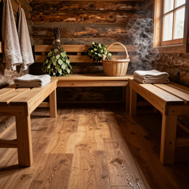 Кварцвинил в предбаннике